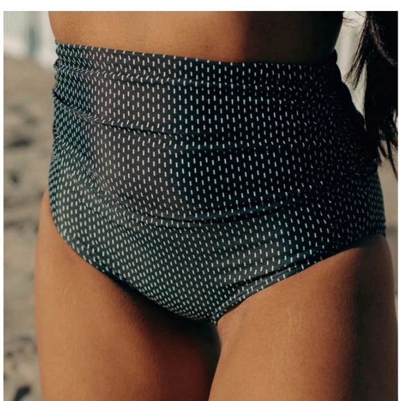 Albion Ruched High Waisted bikini bottom - Picture 4 of 4